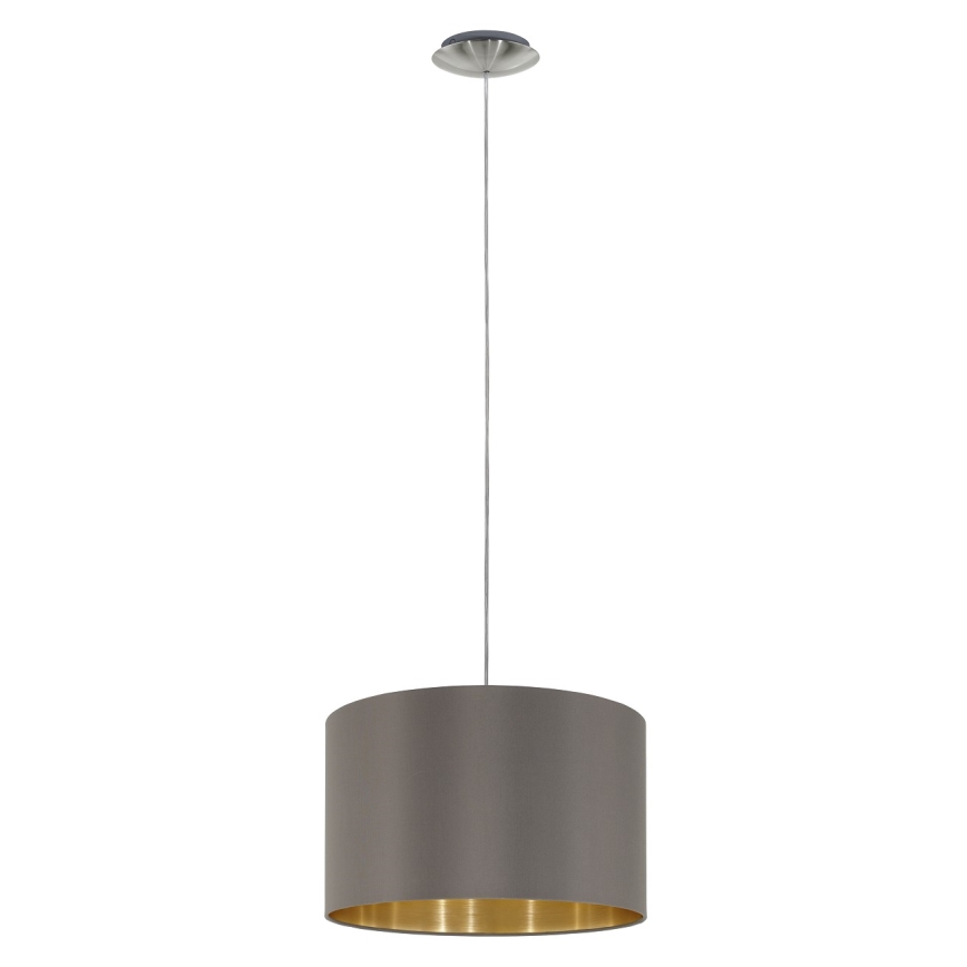 Eglo 55269 - Chandelier on a string MASERLO 1xE27/60W/230V brown