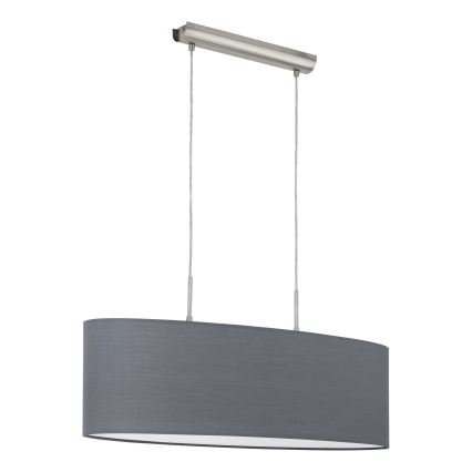 Eglo 55276 - PASTERI cable pendant light 1xE27/60W/230V grey