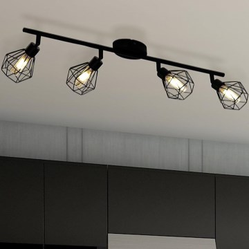 Eglo 55301 - ZAPATA LED Spotlight 4xG9/3W/230V Black