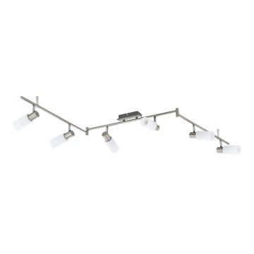 Eglo 55448 - LED spotlight 6xE14/4W/230V matte chrome
