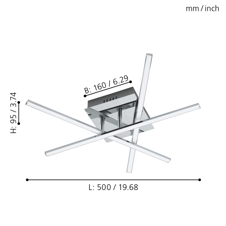 Eglo 55707 - LED Ceiling Light 3xLED / 3.5W / 230V