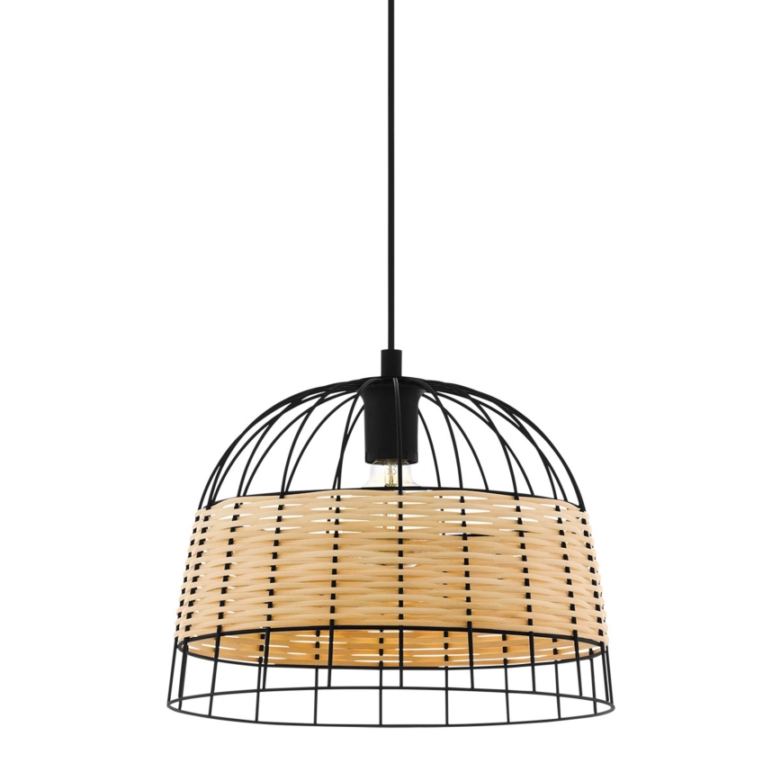 Eglo 55709 - Chandelier on a string ANWICK 1xE27/40W/230V rattan
