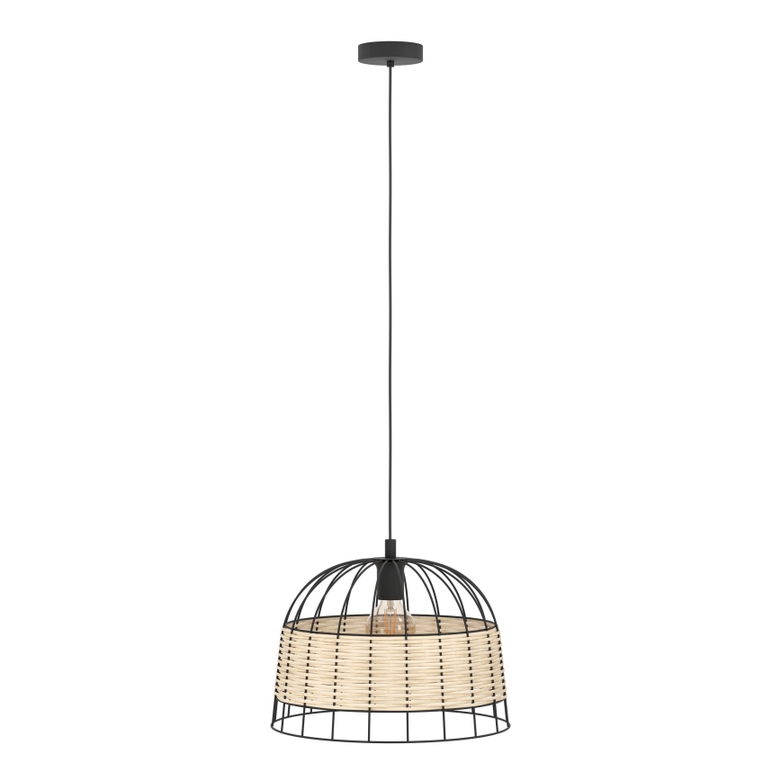 Eglo 55709 - Chandelier on a string ANWICK 1xE27/40W/230V rattan