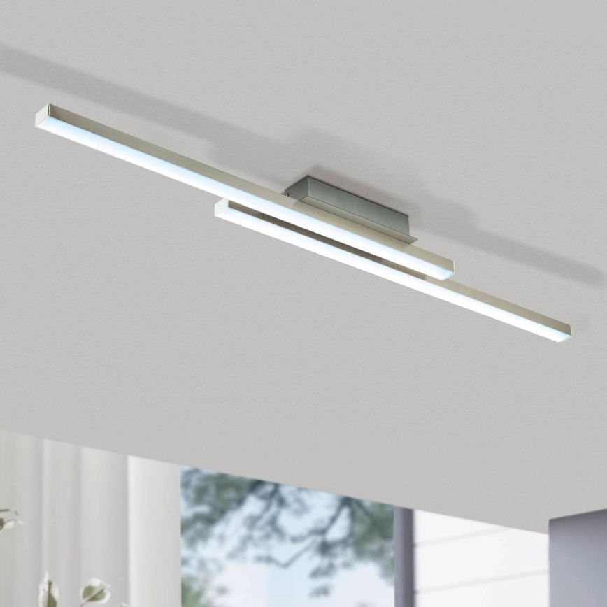 Eglo 55971 - LED RGBW Dimmable Ceiling Light FRAIOLI-C LED/34W/230V 2700-6500K Matte Chrome + Remote Control