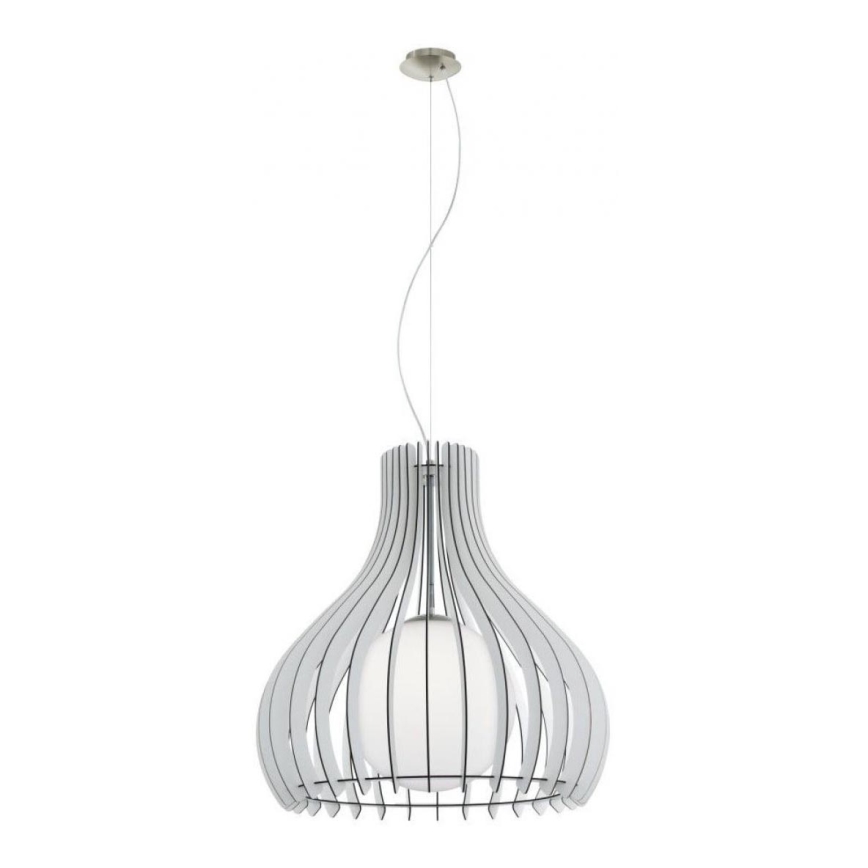 Eglo 61716 - Chandelier on a string TINDORI 1xE27/60W/230V d. 60 cm white