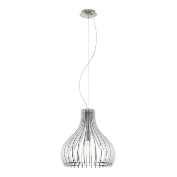 Eglo 61915 - Chandelier on a string TINDORI 1xE27/60W/230V d. 38 cm white