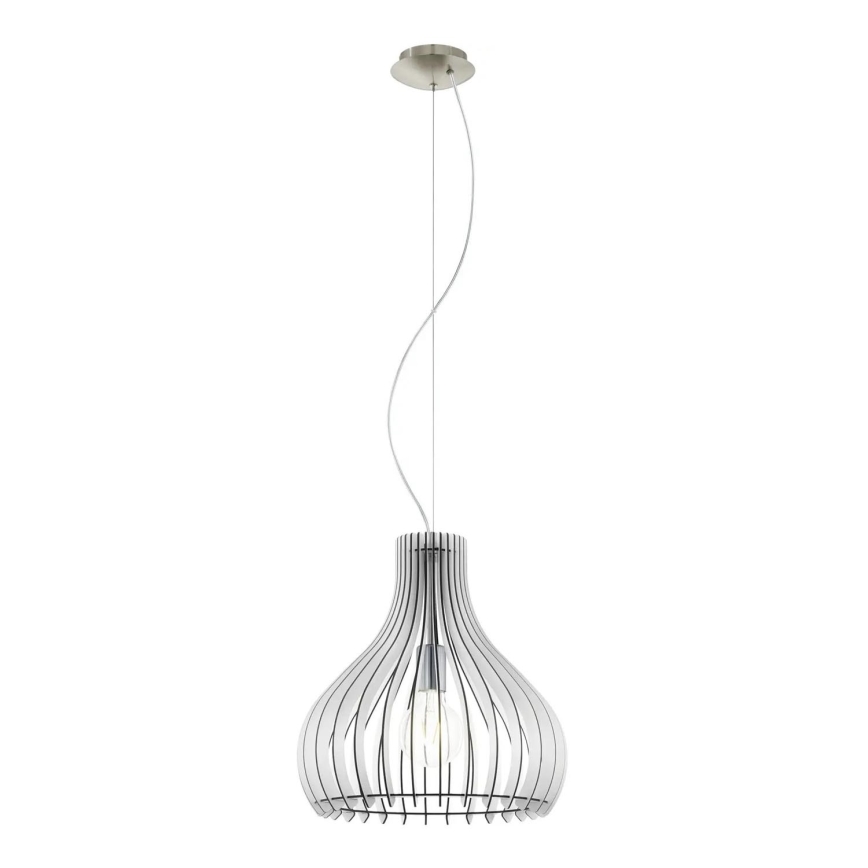 Eglo 61915 - Chandelier on a string TINDORI 1xE27/60W/230V d. 38 cm white