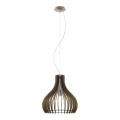 Eglo 61917 - Chandelier on a string TINDORI 1xE27/60W/230V d. 38 cm brown