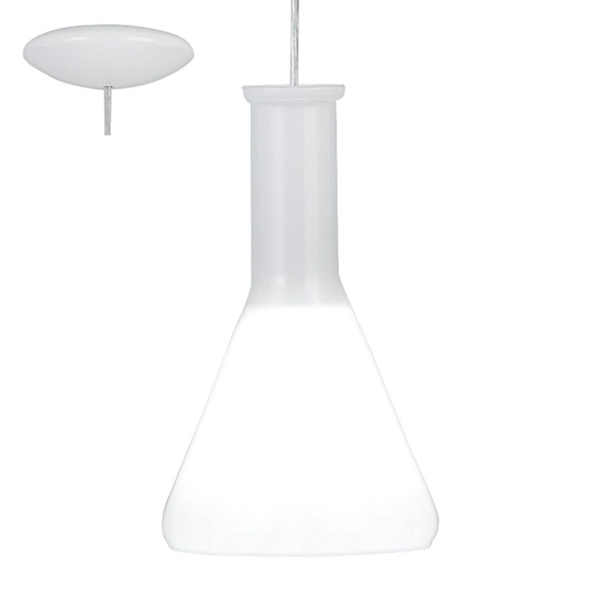Eglo 62264 - Chandelier on a string PASCOA PRO 1xE27/60W/230V 16,8 cm white