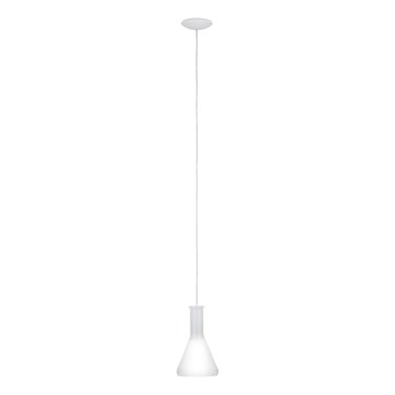 Eglo 62264 - Chandelier on a string PASCOA PRO 1xE27/60W/230V 16,8 cm white