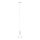 Eglo 62264 - Chandelier on a string PASCOA PRO 1xE27/60W/230V 16,8 cm white
