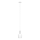 Eglo 62265 - Chandelier on a string PASCOA PRO 1xE27/60W/230V 15,6 cm white