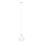 Eglo 62266 - Chandelier on a string PASCOA PRO 1xE27/60W/230V 20 cm white
