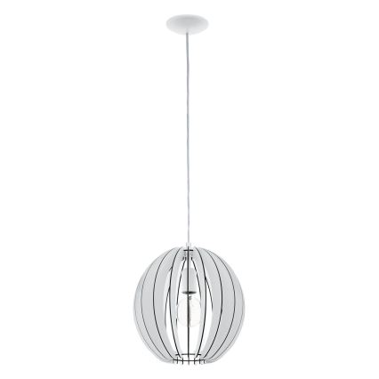 Eglo 63247 - Chandelier on a string COSSANO PRO 1xE27/60W/230V d. 30 cm white
