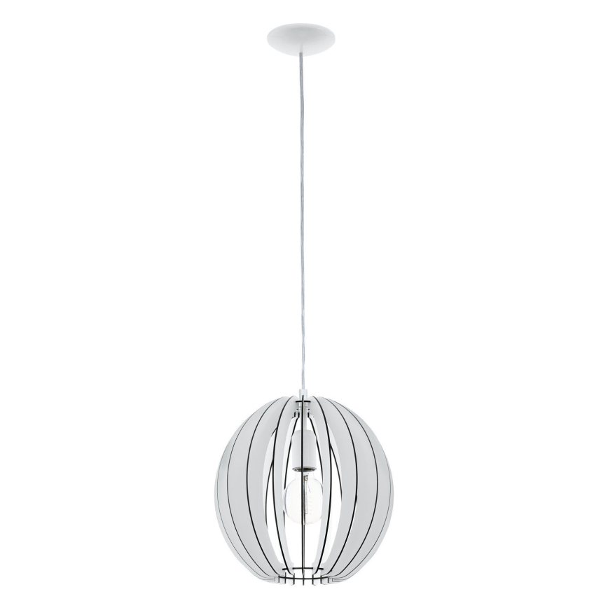 Eglo 63247 - Chandelier on a string COSSANO PRO 1xE27/60W/230V d. 30 cm white