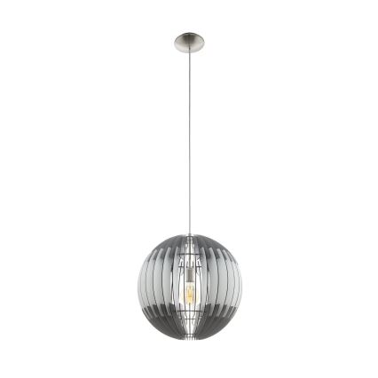 Eglo 63256 - OLMERO PRO Cable Pendant 1x E27/60W/230V Ø 40 cm grey/white