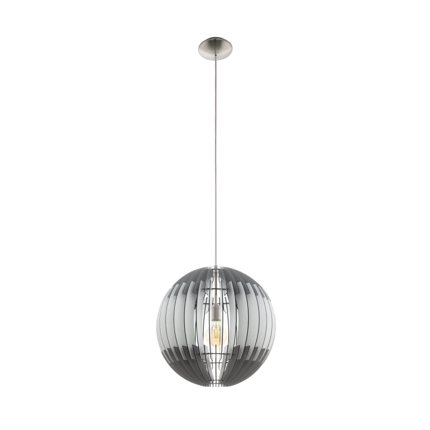 Eglo 63256 - OLMERO PRO Cable Pendant 1x E27/60W/230V Ø 40 cm grey/white