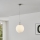 Eglo 63269 - PIEDALE pendant lamp on cable, 1x E27/60W/230V, Ø 35 cm, matte chrome
