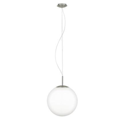 Eglo 63269 - PIEDALE pendant lamp on cable, 1x E27/60W/230V, Ø 35 cm, matte chrome