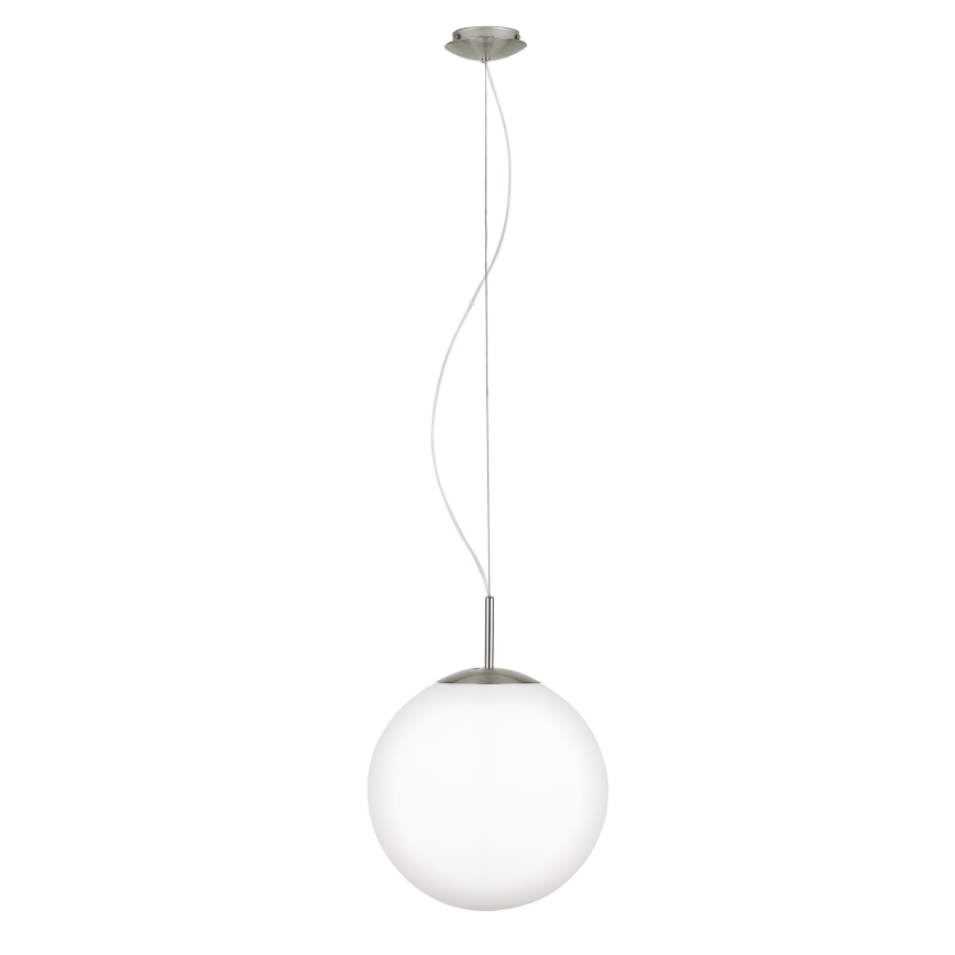 Eglo 63269 - PIEDALE pendant lamp on cable, 1x E27/60W/230V, Ø 35 cm, matte chrome