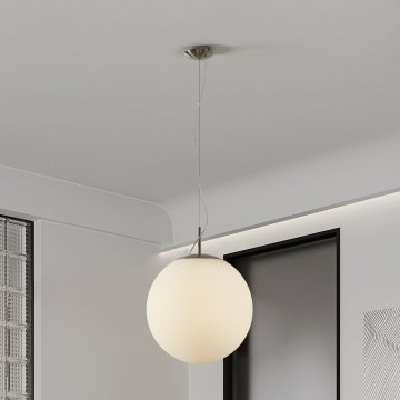 Eglo 63271 - Cable-hung pendant PIEDALE 1x E27/60W/230V Ø 43 cm matte chrome