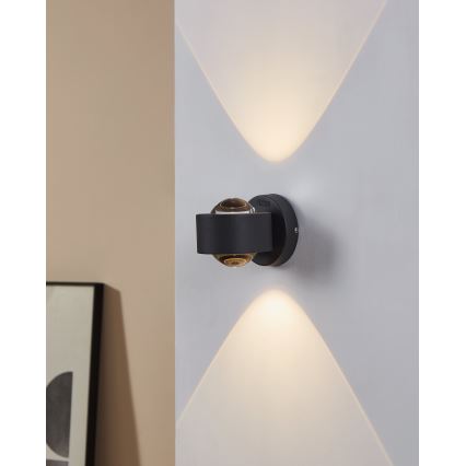 Eglo 64496 - ONO PRO LED Wall Light 2xLED/2.5W/230V Anthracite
