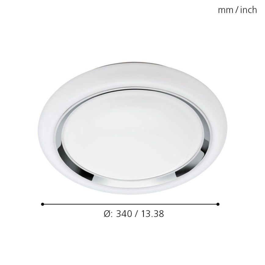 Eglo 64529 - LED RGBW Dimmable ceiling light CAPASSO-C LED/17W/230V white