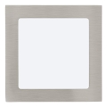 Eglo 64626 - LED Recessed light FUEVA 1 PRO LED/10,9W/230V 3000K 17x17 cm matte chrome