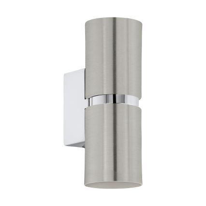 Eglo 64794 - LED Wall light PASSA PRO 2xGU10/3,3W/230V 3000K matte chrome