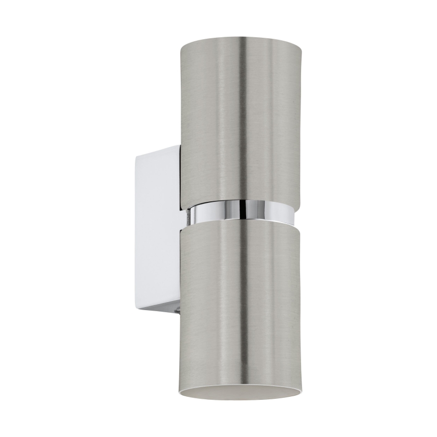 Eglo 64794 - LED Wall light PASSA PRO 2xGU10/3,3W/230V 3000K matte chrome