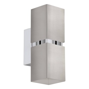 Eglo 64797 - LED Wall light PASSA PRO 2xGU10/3,3W/230V 3000K matte chrome