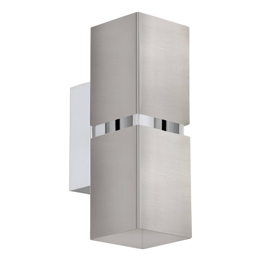 Eglo 64797 - LED Wall light PASSA PRO 2xGU10/3,3W/230V 3000K matte chrome