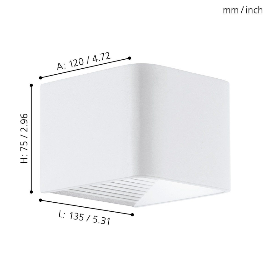 Eglo 65043 - LED Outdoor wall light DONINNI PRO LED/5W/230V IP44 white