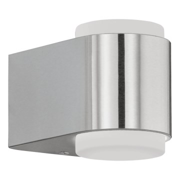 Eglo 65054 - LED Outdoor wall light BRIONES PRO 2xLED/3W/230V IP44 shiny chrome