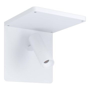 Eglo 67562 - LED Wall light with a shelf CIGLIE LED/8,1W/230V white