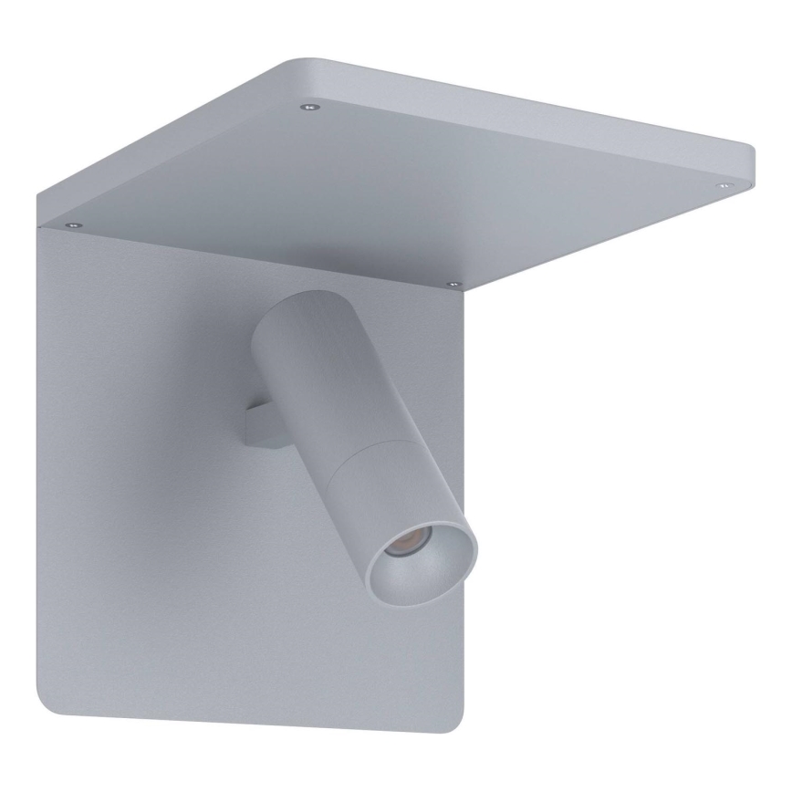 Eglo 67564 - LED Wall light with a shelf CIGLIE LED/8,1W/230V grey