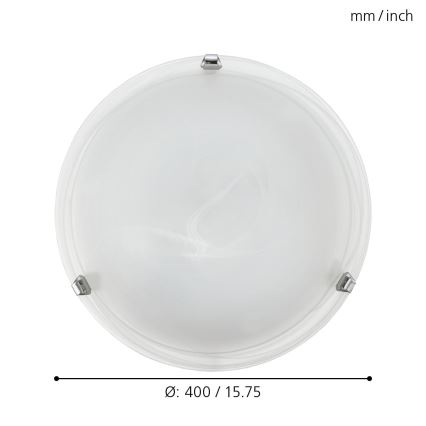 Eglo - Ceiling light 2xE27/25W/230V alabaster glass