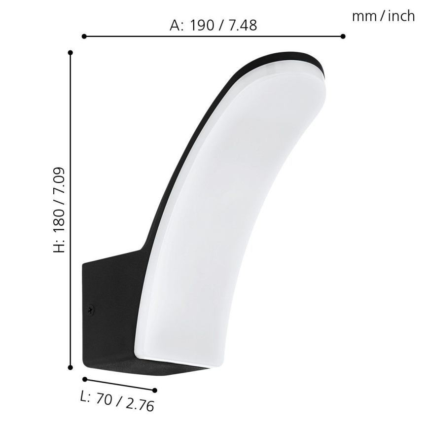 Eglo 74019 - LED Outdoor wall light LACONELLA LED/11,5W/230V 3000K IP44