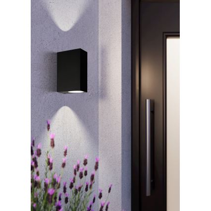 Eglo 74023 - Outdoor wall light SCOGLIERA 2xGU10/5W/230V IP44
