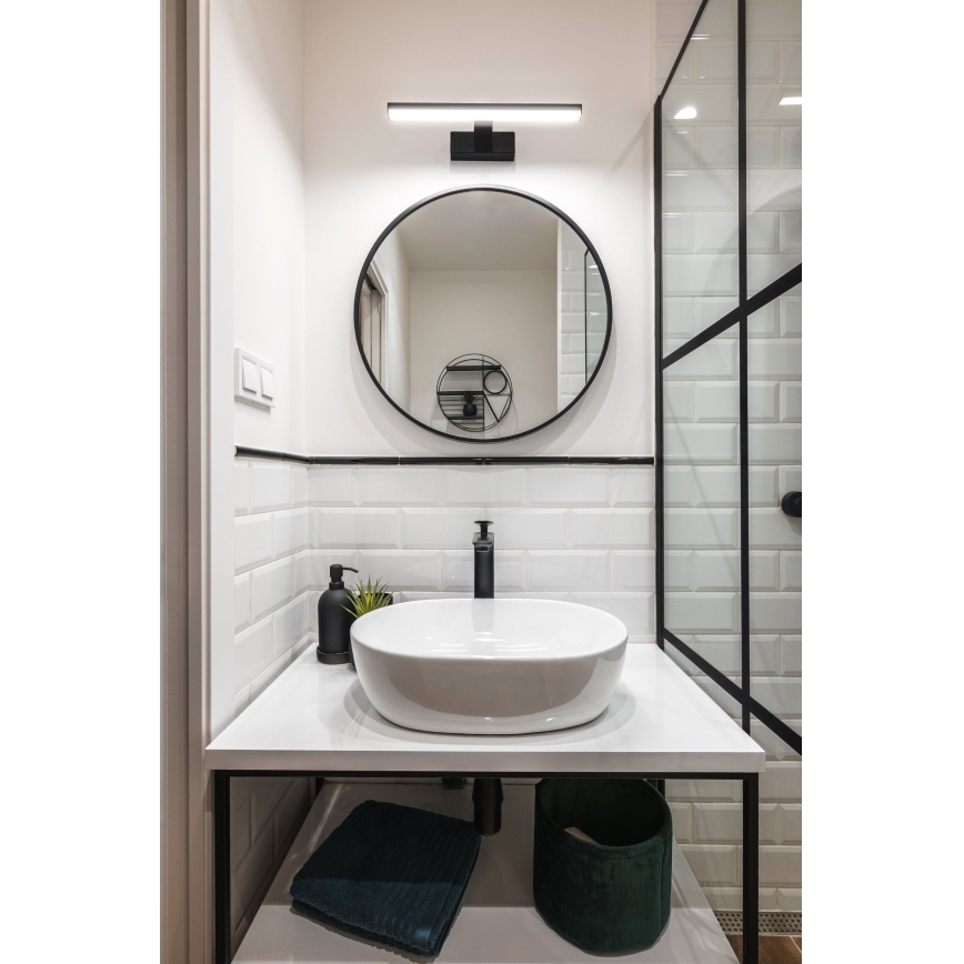 Eglo 74061 - LED Bathroom mirror lighting GALENZANA LED/7,4W/230V 4000K 40 cm IP44 black