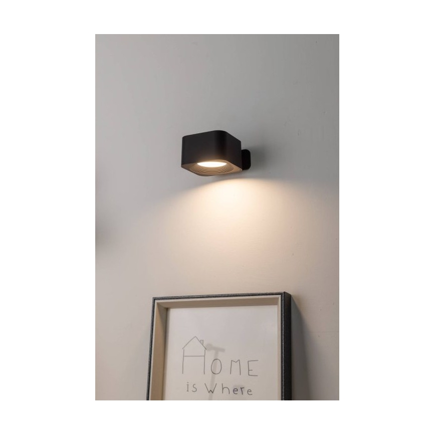 Eglo - LED Dimmable Rechargeable Touch-Operated Wall Light LED/5W/5V 2700/4000/6500K 2000 mAh Black
