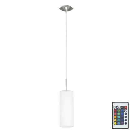 Eglo 75251 - LED RGB Dimmable chandelier on a string ELLUNO-C E27/7,5W/230V + remote control