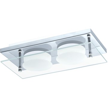 Eglo 75327 - LED Ceiling Light ABIOLA 2xLED/6W/230V Polished Chrome
