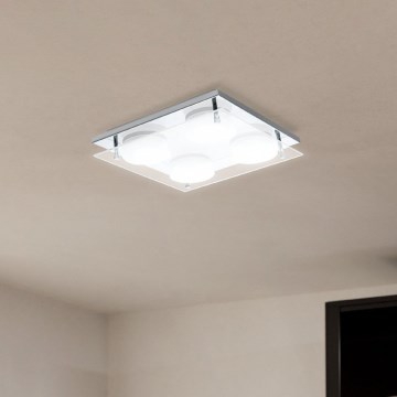 Eglo 75329 - ABIOLA LED Ceiling Light 4xLED/6W/230V Glossy Chrome