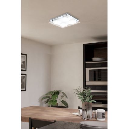 Eglo 75329 - ABIOLA LED Ceiling Light 4xLED/6W/230V Glossy Chrome