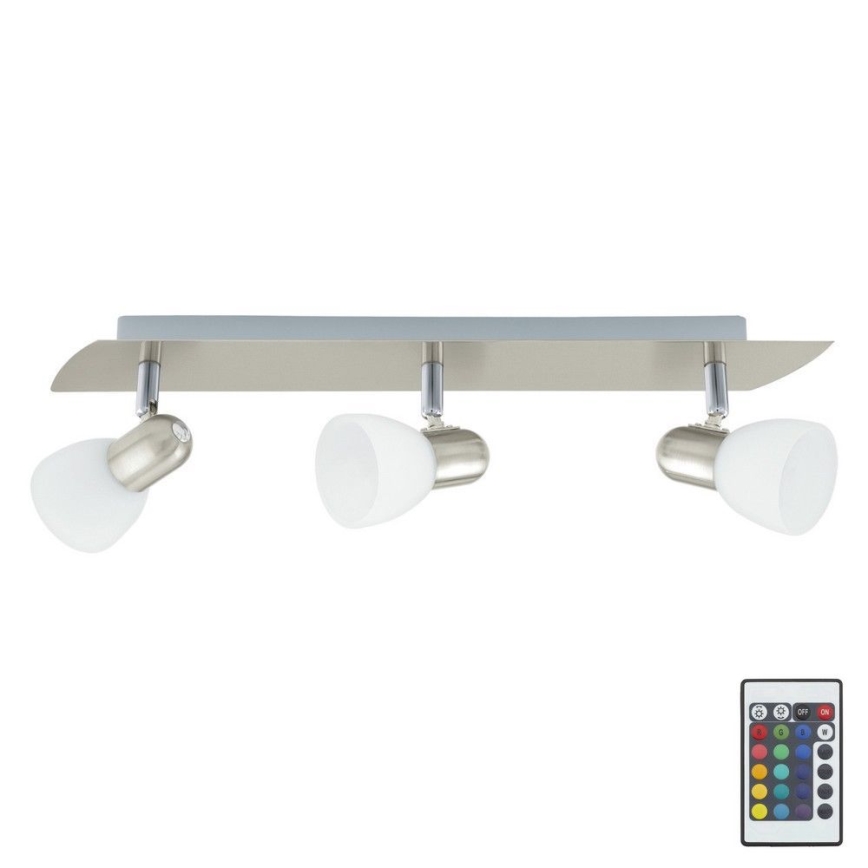 Eglo 75375 - LED RGB Dimmable spotlight ENEA-C 3xE14/4W/230V + remote control