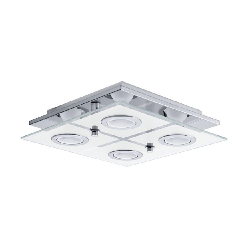 Eglo 75378 - LED RGBW Dimmable ceiling light CABO-C 4xGU10/4W/230V + remote control