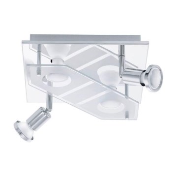 Eglo 75379 - LED RGBW Dimmable spotlight CABO-C 4xGU10/4W/230V + remote control