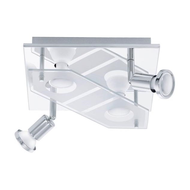 Eglo 75379 - LED RGBW Dimmable spotlight CABO-C 4xGU10/4W/230V + remote control