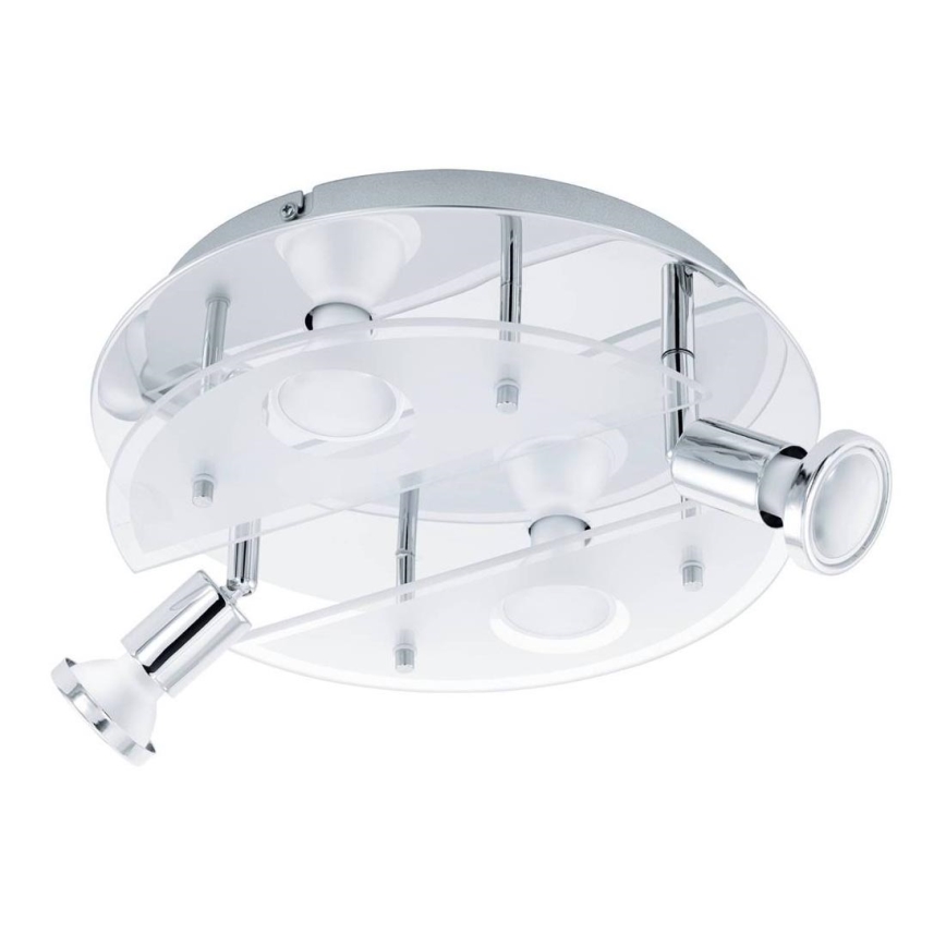 Eglo 75381 - LED RGBW Dimmable spotlight CABO-C 4xGU10/4W/230V + remote control